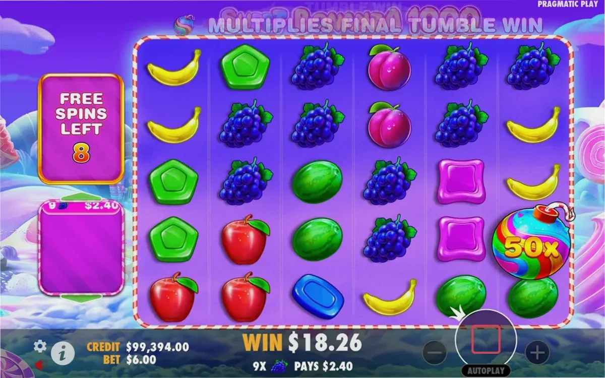 Sweet Bonanza 1000 free spins with 1000x bombs