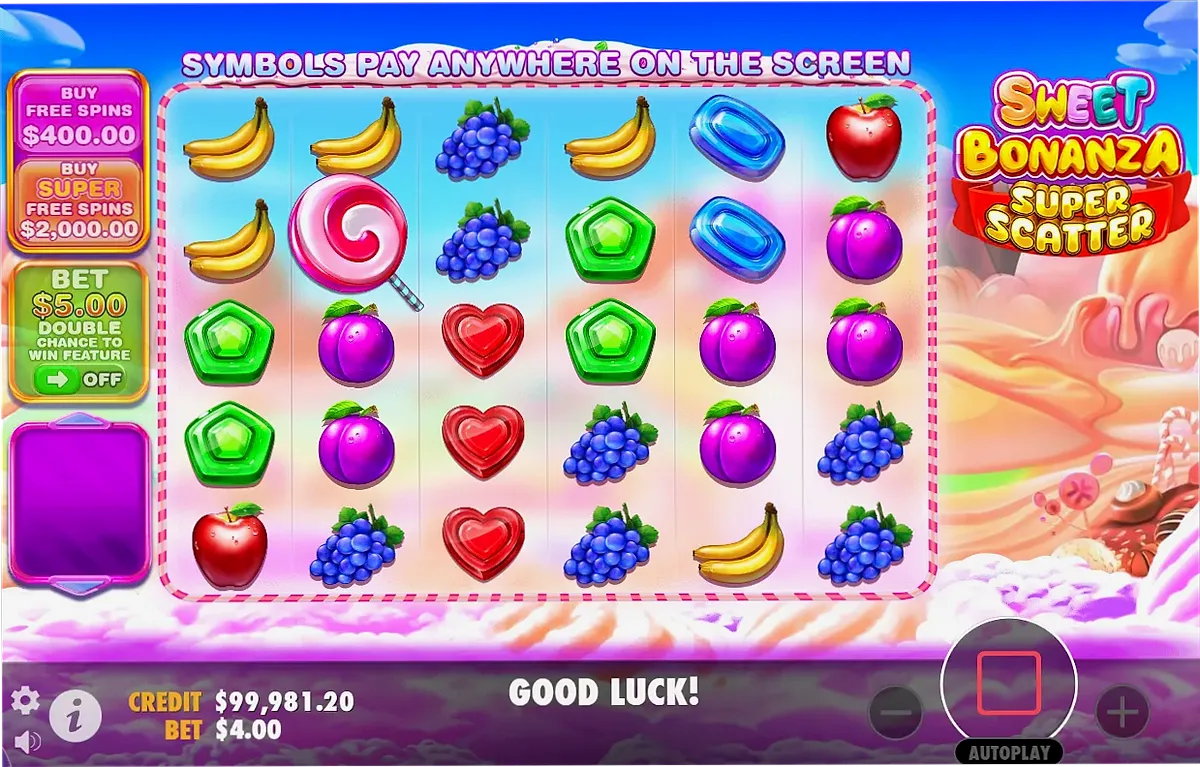 Sweet Bonanza Super Scatter instant prize mechanic